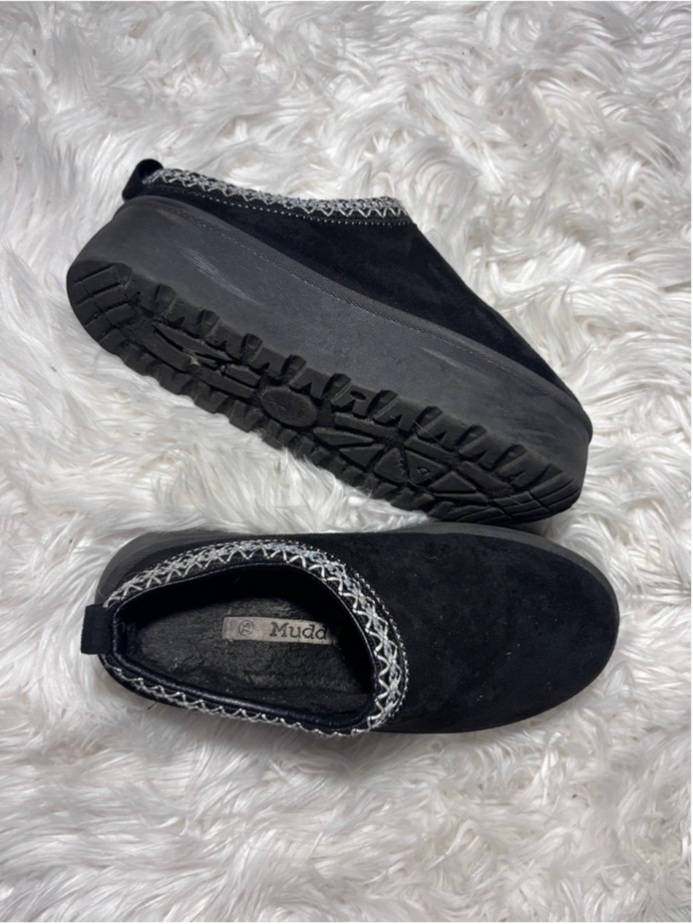 well worn platform house slippers shoes womans 7.5